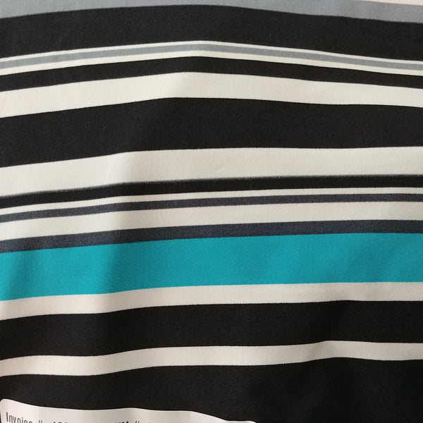 teal and black brown stripes