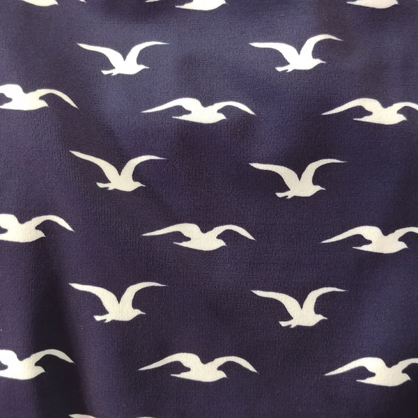 seagull print fabric for swimwear