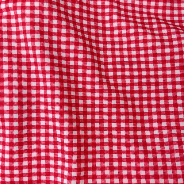 red check gingham fabric