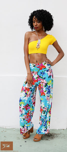 Pick your print Natasha Crop Top with Reversible Bottoms.